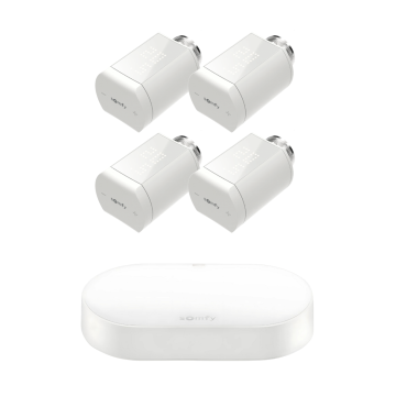 Zestaw inteligentnego ogrzewania Somfy centrala Connectivity Kit + 4x głowica termostatyczna