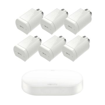 Zestaw inteligentnego ogrzewania Somfy centrala Connectivity Kit + 6x głowica termostatyczna