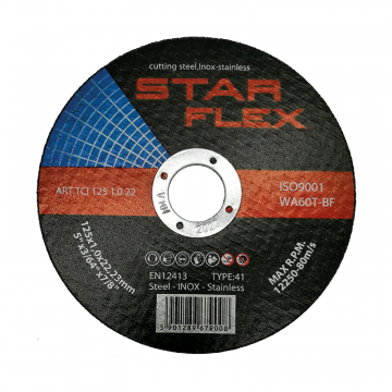 STAR FLEX Tarcza tnąca T41-125-1,0 A46R-BF-INOX