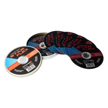 Tarcze do cięcia Star Flex TCI1251022 - T41-125-1,0 - o średnicy 125 mm i grubości 1,0 mm, zestaw 10 szt.