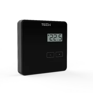 Bezprzewodowy regulator pokojowy TECH R-8b Czarny (WG.11.0295)