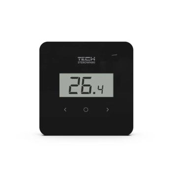 Bezprzewodowy regulator pokojowy TECH R-8b PLUS Czarny (WG.11.0298)