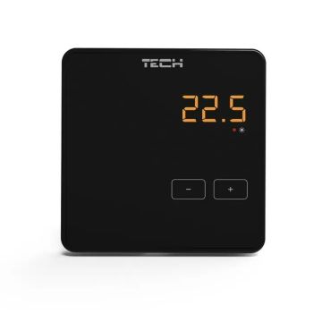 Bezprzewodowy regulator pokojowy TECH R-8z Czarny (WG.11.0304)
