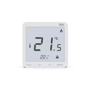 Bezprzewodowy regulator pokojowy TECH R-8s PLUS Biały (WG.11.0624)