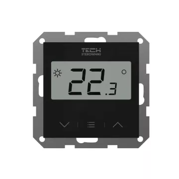 Bezprzewodowy regulator pokojowy TECH F-8z Czarny (WG.11.0641)