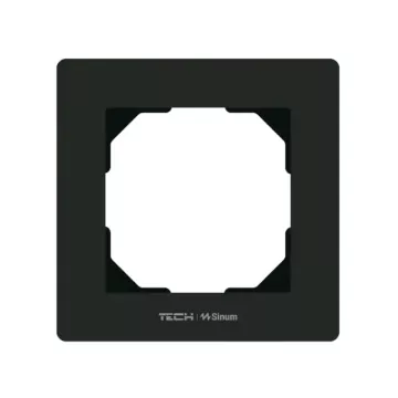 Pojedyncza ramka TechSterowniki SINUM FG-01 Czarny (WG.23.0029)