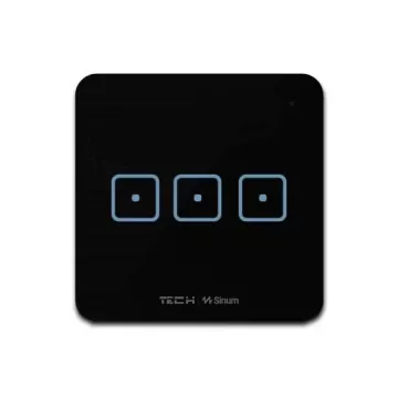 Włącznik trójpolowy TechSterowniki SINUM WS-03 Czarny (WG.23.0081)