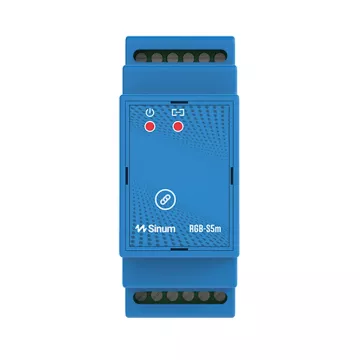 Dimmer do taśm LED na szynę DIN 5 kanałów TechSterowniki SINUM DIM-S5 Niebieski (WG.23.0168)