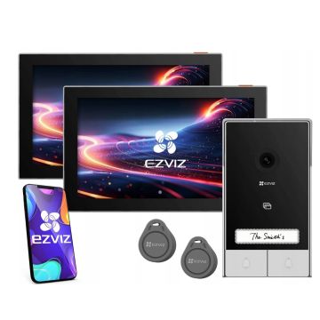 Wideodomofon Ezviz HP7 Wi-Fi z dwoma monitorami