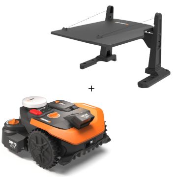 Zestaw robot koszący WORX Landroid Vision Cloud WR308E - 800m², stereo camera, RTK, CTO + Garaż WORX WA0828