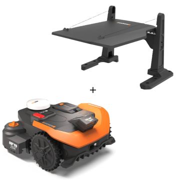 Zestaw robot koszący WORX Landroid Vision Cloud WR318E - 1800 m², stereo camera, RTK, CTO + Garaż WORX WA0828