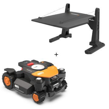 Zestaw robot koszący WORX Landroid Vision Cloud WR341E - 1000m², 4WD stereo camera, RTK + Garaż WORX WA0828