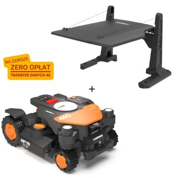 Zestaw robot koszący WORX Landroid Vision Cloud WR344E - 4000m², 4WD stereo+RTK CTO+Light incl + Garaż WORX WA0828