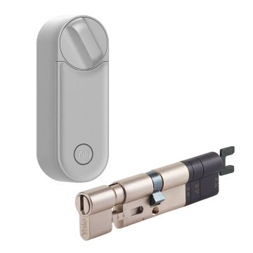 Inteligentny zamek Yale Linus Smart Lock L2 srebrny - zestaw z regulowaną wkładką Linus® Smart Lock
