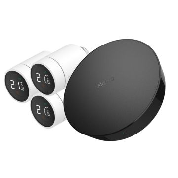 Zestaw inteligentnego ogrzewania Aqara centrala M2 + 3x głowica termostatyczna E1 (HM2-G01+ SRTS-A01)