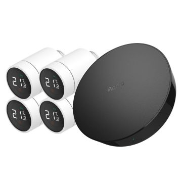 Zestaw inteligentnego ogrzewania Aqara centrala M2 + 4x głowica termostatyczna E1 (HM2-G01+ SRTS-A01)