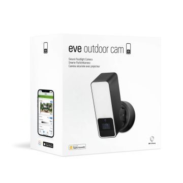 Eve Outdoor Cam - zewnętrzna kamera monitorująca z czujnikiem ruchu (czarna)